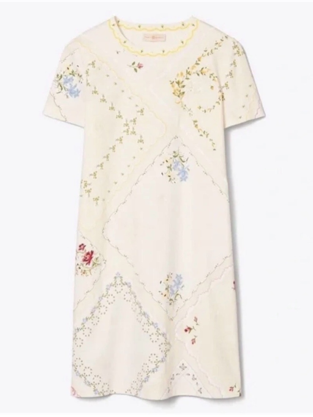 Tory Burch Handkerchief Printed T-Shirt Dress Size L